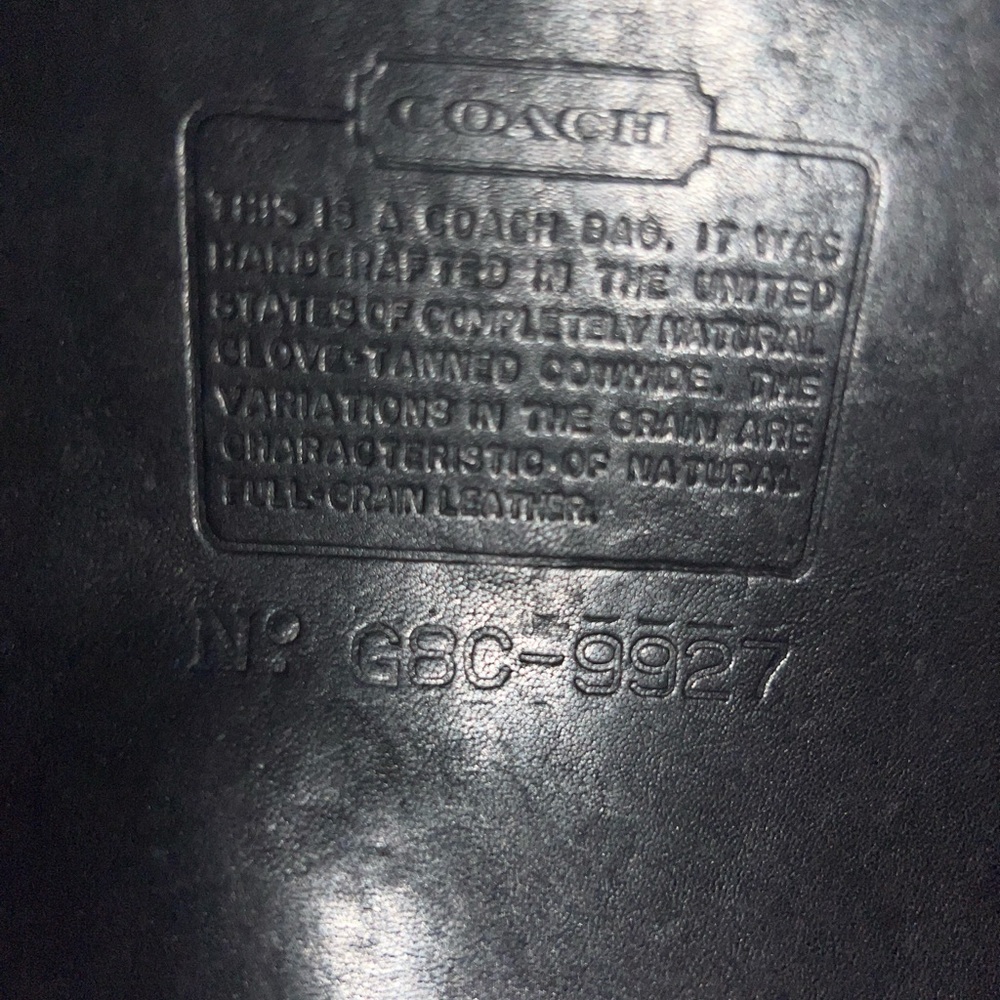 Vintage Coach Black Leather Willis Satchel Crossbody Bag – Authentic USA MADE - Picture 9 of 9